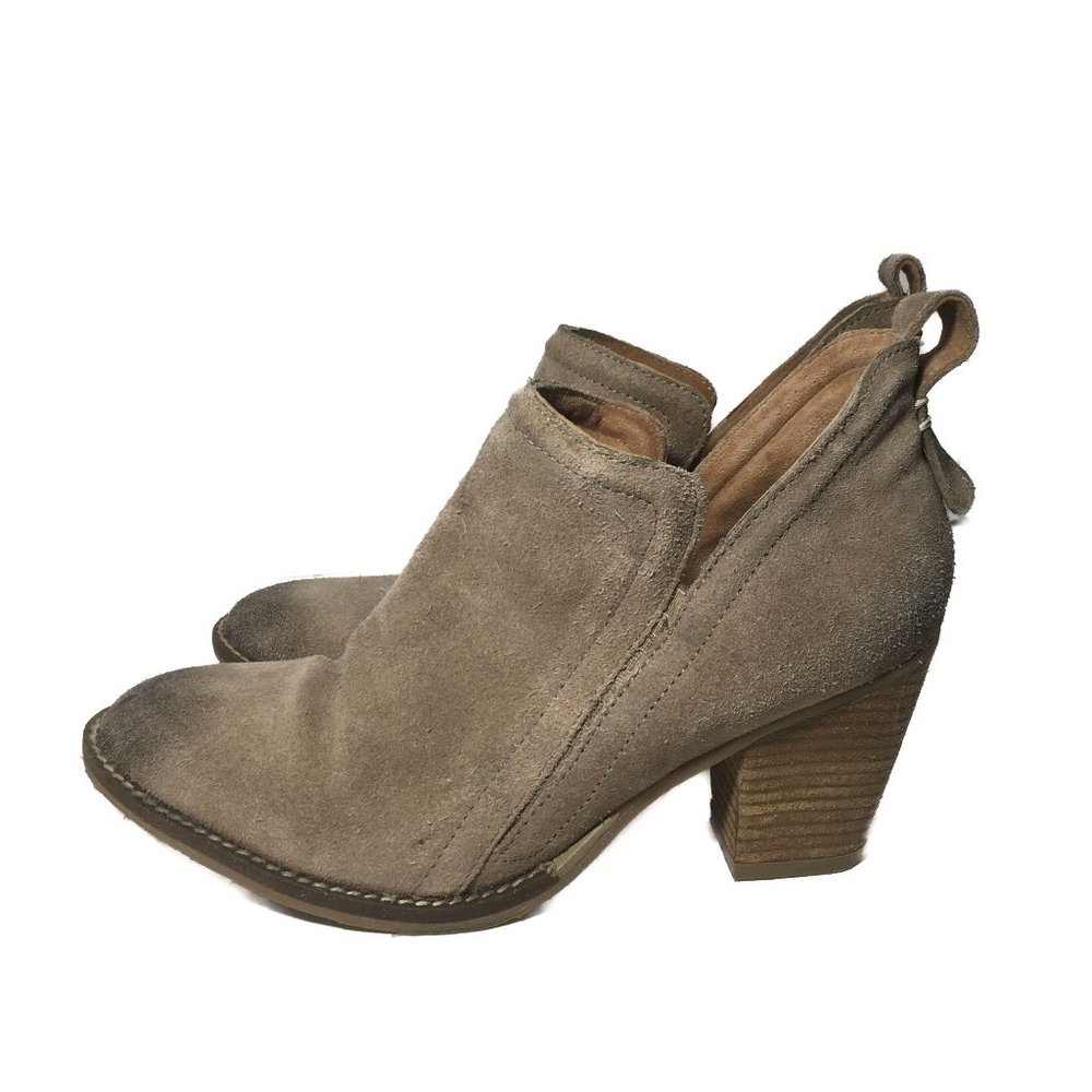 Jeffrey Campbell Rosalee Distressed Taupe Suede B… - image 6